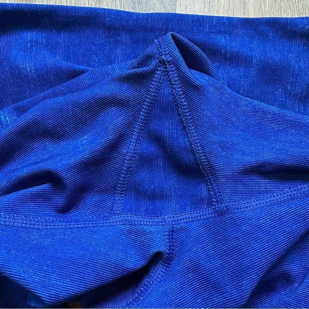 90 Degree By Reflex Indigo Blue Crop Yoga Leggings Athleisure Capri Pants - XS - Picture 8 of 9